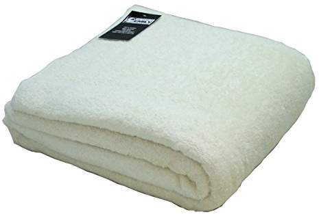 The House Of Emily Massive/Huge/Extra Large 100% Cotton Bath Sheet/Beach Towel - 150cm x 200cm (Cream)