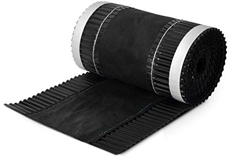 DQ-PP FIRSTBAND | Länge 5m | vRoll | Breite 320mm | Schwarz RAL 9005 |Aluminium PP Vlies | Selbstklebend | Dach Dachfirst Firstrolle First Rollfirst Band | Grat Gratrolle Gratband Firstabdeckung