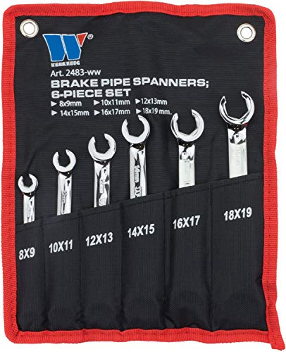 WELZH Brake Pipe Spanners; 6-Piece Set