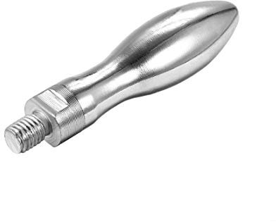 sourcing map Sujeción Manija Tornillo Perillas Manija M10 X 12mm Roscado Acero Giratorio Manija Agarre
