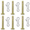 Cancanle Confezione da 6, Bullone di Sicurezza e Coppiglia per MTD 738-04155 CUB e Troy-bilt Spazzaneve, Lunghezza 4,80 cm