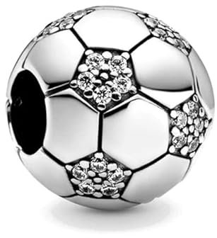 Lioness World Cup England Football Soccer World Cup Charm 925 Silver Compatible with Pandora Charms, silver chain Bracelet, Trollbeads, Chamilia and Biagi.…