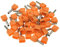 Twin Aderendhülsen Orange 2x 4 mm² isoliert Crimp Verbinder Kabelstecker (10 Stück)