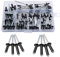 Bestgle 120 Pezzi Kit Rivetti Ciechi Neri Alluminio Rivetti Ciechi Rivetto Cieco in Alluminio M2.4 / M3.0 / M3.2 / M4 Kit Assortimento di Mobili
