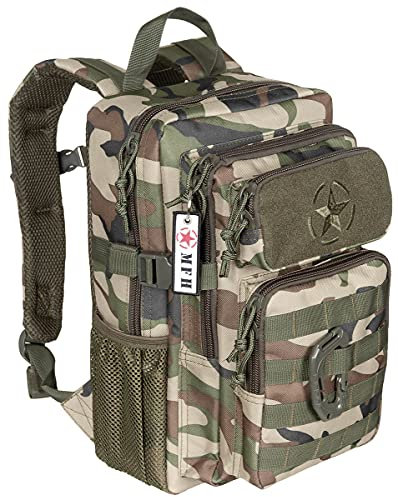 MFH US Rucksack, Assault,Youngster (woodland)