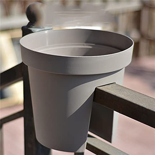 NICETOW Vasos de Flores Criativo Horseback Balcony Vaso de Flores de jardim Vaso de Plantas suculentas Plástico Grosso Bacia de plantação Personalidade Decorações de vedação (Cor: cáqui)