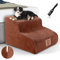 Myiosus Dog Steps for Bed, 2-Step Foam Pet Stairs for Small Dogs and Cats, Puppy Ramp for Sofa with Removable Washable Cover & Non-Slip Bottom, 40x40x30 cm, Brown