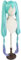 Anime Miku 2021 MAGICAL MIRAI Cosplay Perücke Clip auf 120 cm langen Pferdeschwänzen