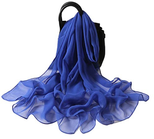 FAIRYGATE Schal Damen Blau Schals & Tücher für Damen Halstücher Damen Halstuch Schal Chiffon 6040