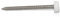 HomeSmart 50 x UPVC Panel Pins 30mm Poly Top Pins Nails Plastic Headed Fascia Fixings Strop Grip Durable Stainless Steel Roofing Nails Secure Hold PVC Cladding Pins for Home Projects (White)