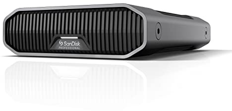 SanDisk Professional Disco rigido esterno da 8 TB G-Drive di classe enterprise, hard disk interno Ultrastar da 7200 giri/min, USB-C (10 Gbps), USB 3.2 Gen 2, Mac Ready - SDPHF1A-008T-NBAAD