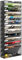 PAG-Mass 13 Fächern Wandorganizer Hängend Dokumentenablage,Metall Zeitschriftenhalter Wand für Büro/Zuhause/Schule,Gibt Ein Zusätzliches Mit Flachem Boden Für Lagerung,Schwarz