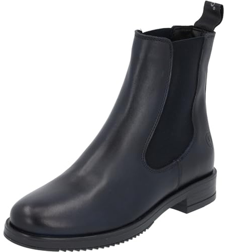Palado Chelsea Boots Donna Paros - Stivaletti alla moda da donna - comode scarpe invernali - eleganti stivali invernali con tacco, blu navy, 39 EU