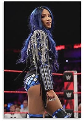 YIFANF Poster und Drucke 60 * 90cm Senza Cornice Sasha Banks Canvas Wall Art Soggiorno Poster Camera da letto Decor Pittura