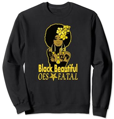 Orden des östlichen Sterns OES Ring Diva schwarz schön Sweatshirt