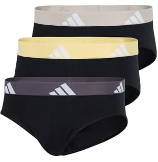 adidas Herren Brief (3PK) -Active Flex Cotton Slip, 904 Assorted, L (3er Pack)
