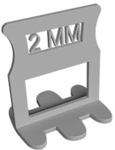 M&N Fliesen Nivelliersystem Set 1mm, 1,5mm, 2mm, 3mm Mega- Auswahl (200x 2mm Laschen) - Fliesen-Verlegehilfe Werkzeug für Leien & Profi - Fliesenleger Fliesennivellierungssystem Zubehör