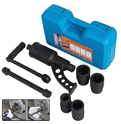 Drehmomentvervielfältiger Lug Nut Set Lugnut Remover 1:58 1:64 Arbeitssparendes LKW-Reifen-Handschlüssel-Steckschlüssel-Reifenreparaturwerkzeug(1:58)