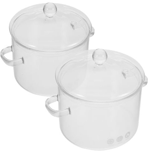 Alipis 2 Pz pentola da minestra ciotola di ramen adatta microonde pentole per cucinare zuppa olle vaporiera pentola vaporiera per pentola padella stufato di cibo stufato per ristoranti