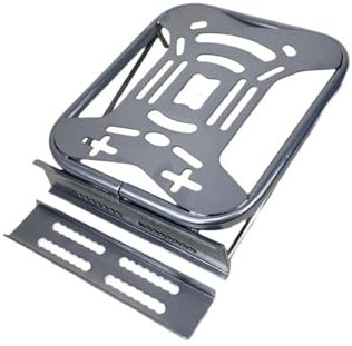 Moto Porte-Bagages Support De Montage Porte-Bagages Arrière Moto Support D'extension Pièce Réparation Porte-Bagages en Métal pour Scooter Électrique Moto Support D'étagère(Argent)