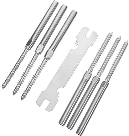 Gadpiparty 3paires Système De Câblage Pour Garde- De Terrasse Avec Vis De Fixation à Pression Kit Pour Installation Facile Et Sécurisée