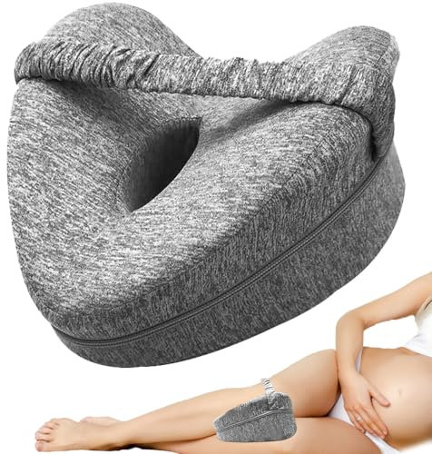 IXYHKB Coussin Orthopédique Genoux, Coussin Genoux pour Dormir, Ergonomique Coussin Entre Jambes pour Dormir, Coussin Jambes Dormir avec Memoire Forme pour Soulage la Pression Dos, Jambes et Hanches