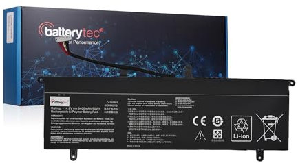 Batterytec Batterie Ordinateur Portable pour ASUS C41N1901 ZenBook Duo UX4000F UX481F UX481FA UX481FL UX4000F UX4000FL