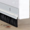 Vingspina Plata Burlete Bajo Puerta en Aluminio, Junta de Cepillo para Puerta, Burlete de Puerta, Doble Fijación con Adhesivo y Tornillos, Longitud Se Puede Empalmar, door seal (silver)