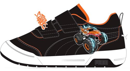 PUMA Kinder x HOT Wheels™ Monster Trucks Multiflex 2 Sneakers 34, Black Orange Glo