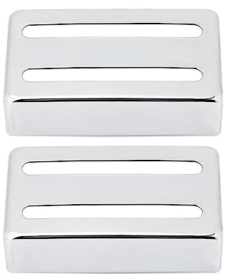 KEALLANS 2 PCS Guitar Pickups Electric Guitar Pickups Humbucking Electric Guitar Pickup Covers Silver