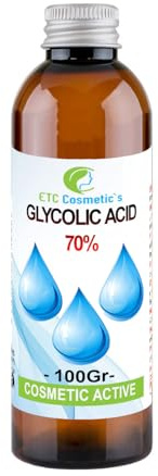 Glykolsäure – 100 g – 70% - Hohe Reinheit | Hochwirksame AHA-Peeling-Lösung | Tiefenwirksame Hauterneuerung & verfeinernde Formel | Auf Wasserbasis