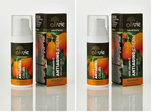 Anti-Aging- und straffende Gesichtscreme mit Vitamin C und Kumquat-Extrakt (Packung mit 2)