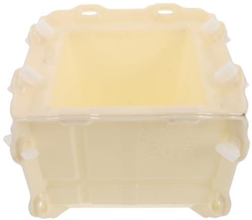 Parliky Molde Cuadrado de Plástico Engrosado para Macetas de Cemento, Molde Reutilizable para Jardineras Suculentas y Manualidades, Apto para Bricolaje y Fundición de Resina, 20x20 Cm,