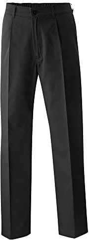EXNER Herren-Koch-Hose, Bäcker-Hose, Baumwoll-Mischgewebe, Farbe schwarz, Größe 74