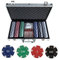 WeFun Poker Koffer Set,Pokerkoffer Pokerset 300 Laser Pokerchips Poker Komplett Set