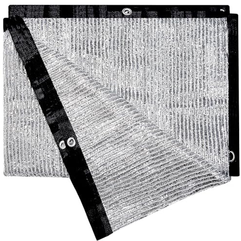 70-85% Aluminet Shade Cloth 3 x 6.1m/10x20ft,Reflective Sun Block Mesh Tarp