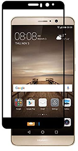 X-Dision 3D Schutzfolie Vollbildschutz für Huawei Mate 9 (Schwarz) Premium HD-Komplettabdeckung 9H Härten von Glasschutz Anti-Fingerabdruck und Anti-Shatter