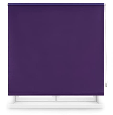 Blindecor Draco Tenda a rullo oscurante - Viola, 100 x 230 cm (Larghezza x Altezza) | Dimensioni del tessuto 97 x 225 cm. Tende termiche oscuranti