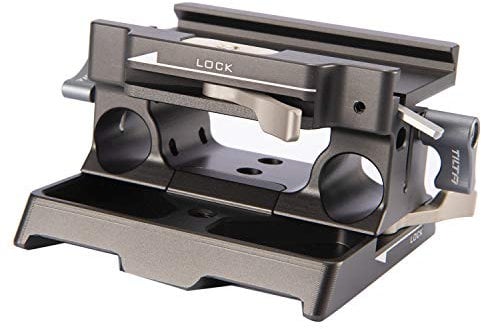 TILTA TA-BSP-15 - Placa Base LWS de 15 mm para cámara de Cine de Bolsillo BMPCC 4K Cage Blackmagic 4K Rig (