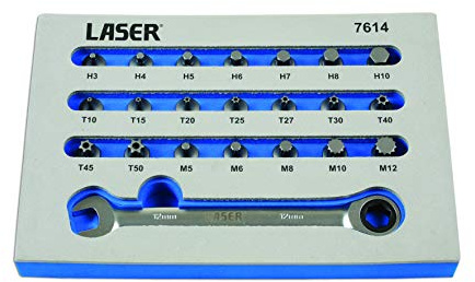 Laser 7614 Low Profile Bit Set 22pc