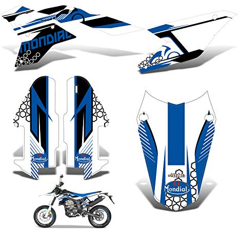 race-styles Aufkleber kompatibel mit MONDIAL SMX 125 Blue Graphics DEKOR
