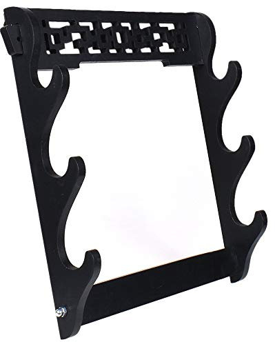 GOONSDS Wandbehang Decor Samurai Schwerthalter Katana Halter-Standplatz Aufhänger Bracket Rack-Hauptdekoration Wall Display 3Tier