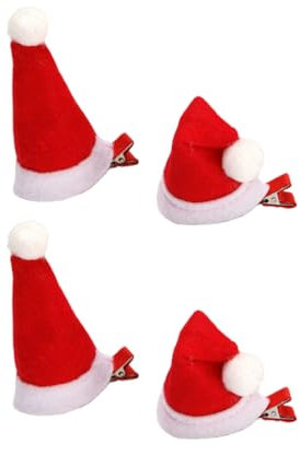 Lurrose Weihnachtsmütze Weihnachtsmütze Haarspange Weihnachtshaar Haarspange Ornamente für Frauen Weihnachtsmütze Party
