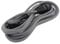 Prolunga tessile nera/bianca - con spina piatta nera - 5m (SCH)