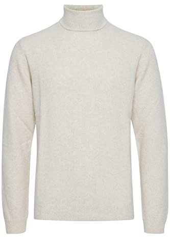 CASUAL FRIDAY CFKarl Herren Rollkragenpullover Strickpullover Feinstrick Pullover mit Rollkragen, Größe:S, Farbe:Light Sand Melange (1353041)