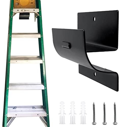 Wall Mount Ladder Holder, Wheelbarrow Holder,Heavy-Duty Ladder Grabber Ladder Storage Hook, Garage Storage Organizer, Storage Hooks for Hanging Chairs