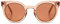 KOMONO Lulu Dry Rose Gold Rim Lunettes de soleil unisexes œil de chat en Bio-Nylon pour homme et femme avec protection UV et verres résistants aux rayures