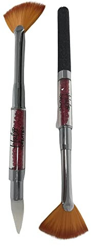 Halo Create Nail Art Combo Tool Fan Brush & Diamante Pick Up