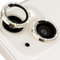 Design for iPhone 14 / iPhone 14 Plus/iPhone 15 / iPhone 15 Plus Camera Lens Protector Bling, ICARERFAMILY Ultra HD Clear Tempered Glass Diamond Camera Lens Protection Cover, Case Friendly - Gold