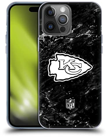 Head Case Designs Offizielle NFL Marmor Kansas City Chiefs Artwork Gelhülle [Militärischer Schutzgrad] Kompatibel Mit Apple iPhone 14 Pro Max Und Kompatibel Mit MagSafe